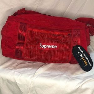 Supreme Mini Duffle bag red FW20